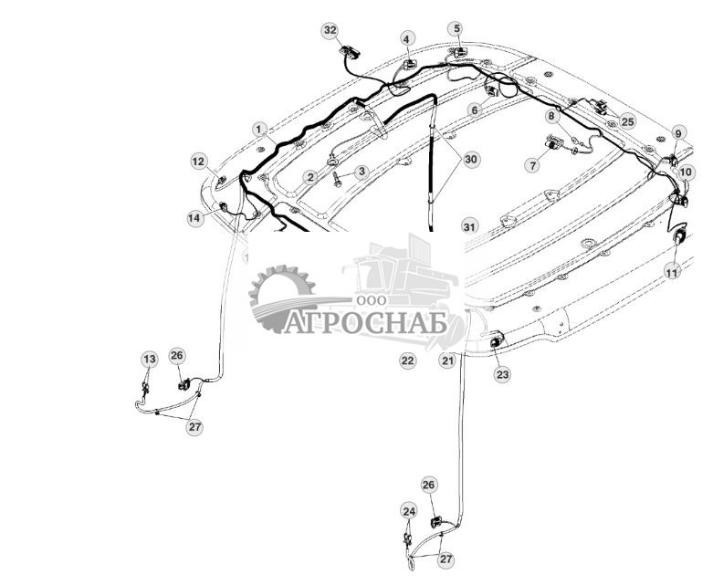Жгут проводов крыши, наружное освещение, для региона II - ST912173 443.jpg